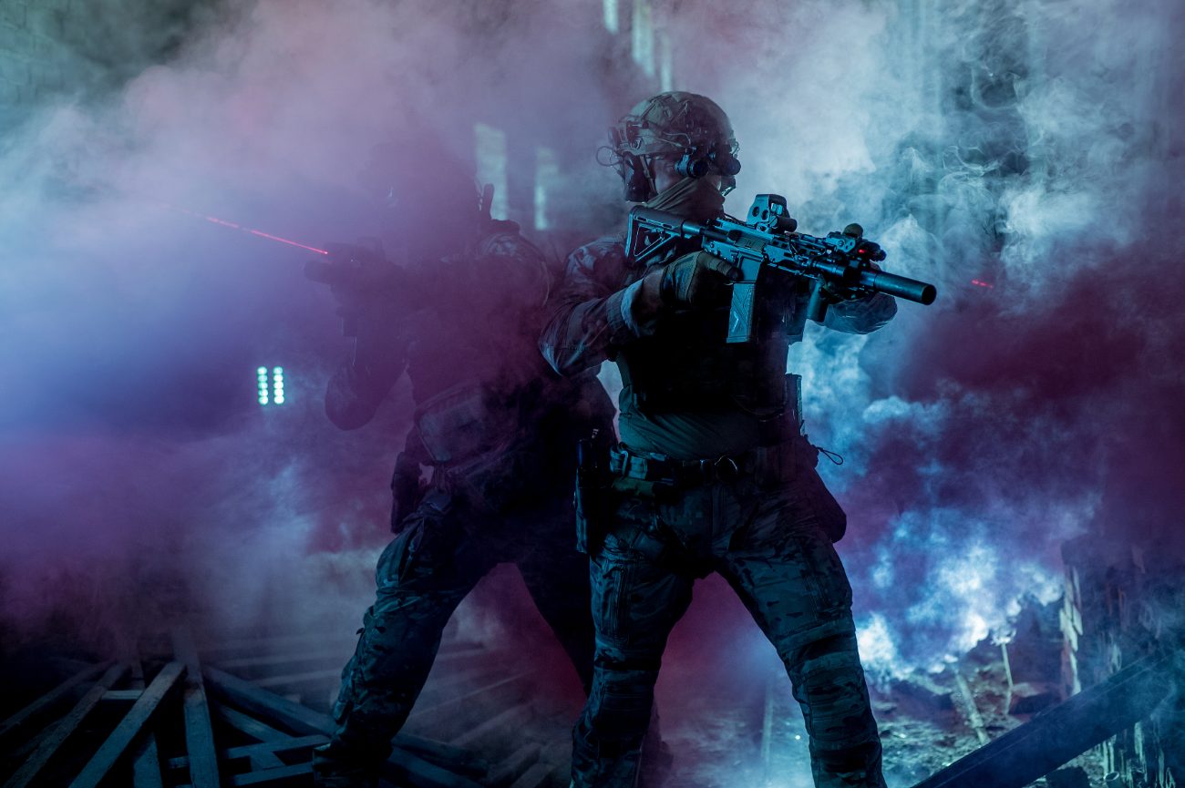 CQB · działania w zadymieniu