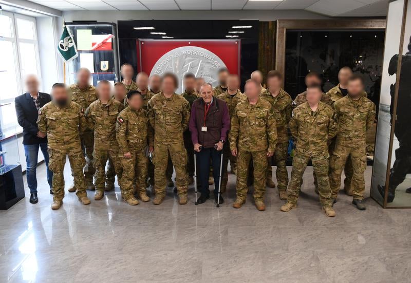 Ryszard Witkowski w Jednostce Wojskowej GROM