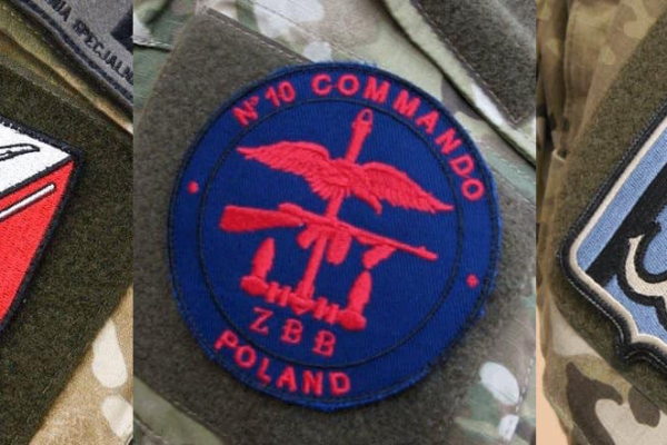 Naszywki Zespołów Bojowych Jednostki Wojskowej Komandosów