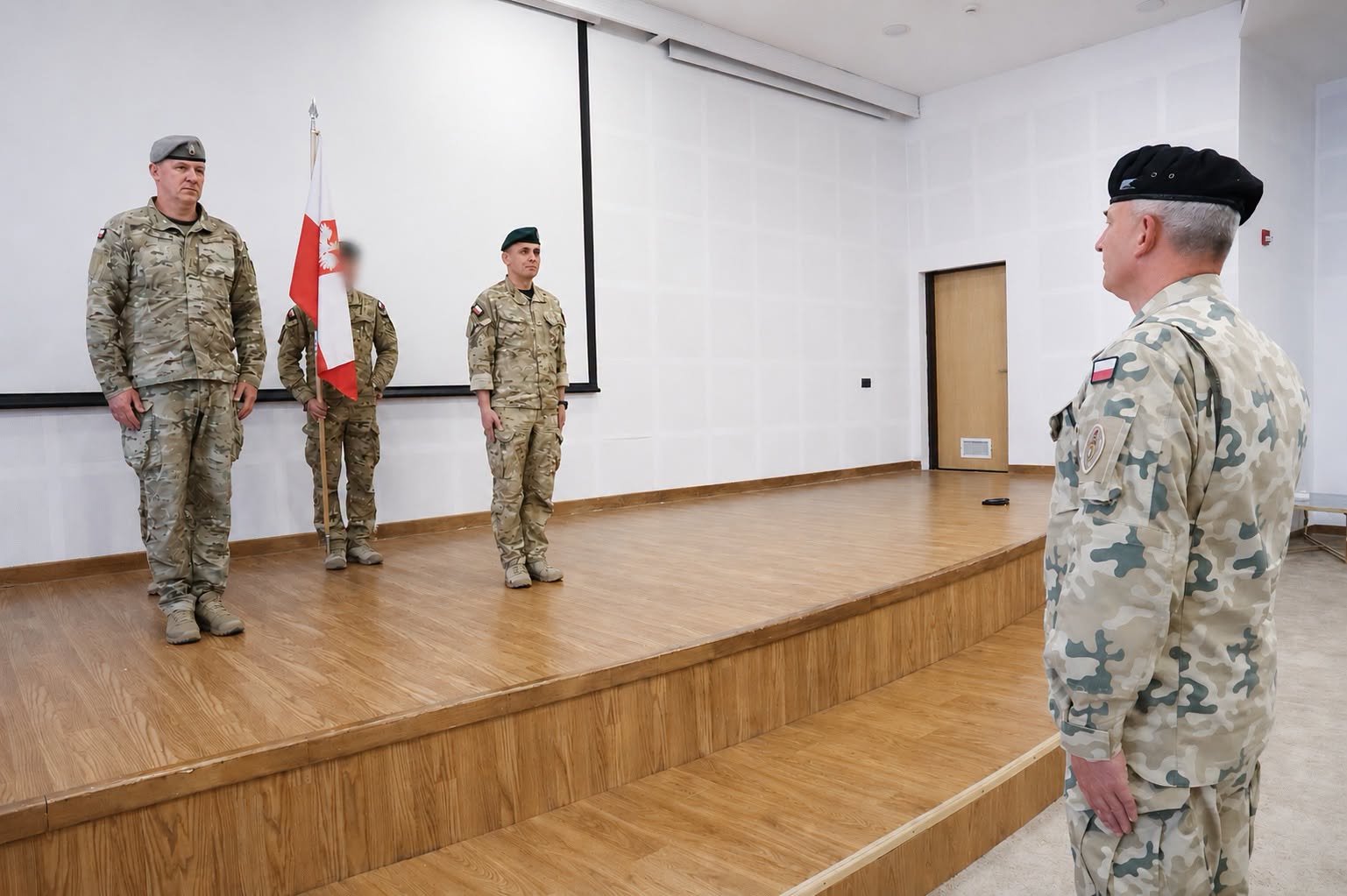 Żołnierze PKW Irak podczas ceremonii Transfer of Authority w Jordanii