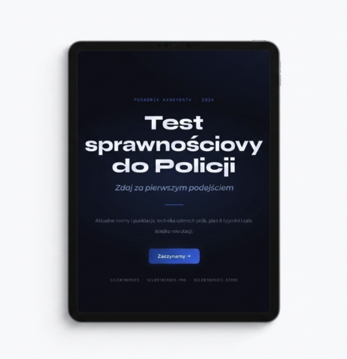 Test sprawnościowy do Policji 2026
